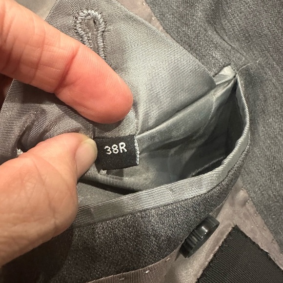 The Blk Tux 38R Tollegno 1900 Gray Suit Jacket Blazer 100% Merino Wool Italy - Picture 11 of 11